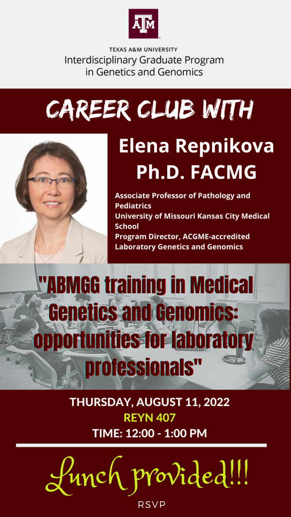 Dr. Elena Repnikova-GENE Career Club