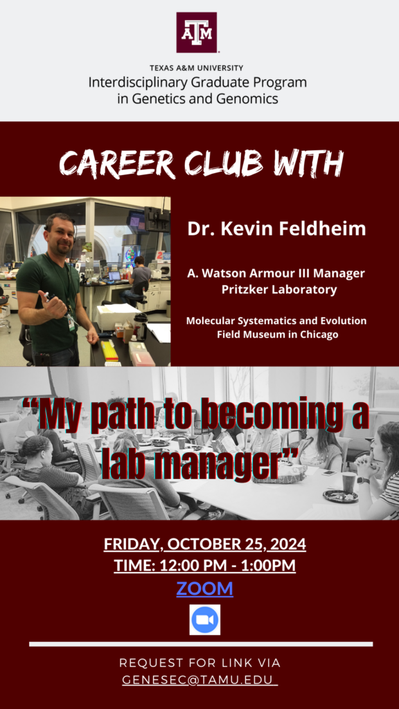 GGEN Career Club -Dr. Feldheim