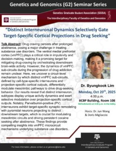 Genetics and Genomics (G2) Seminar Series flyer