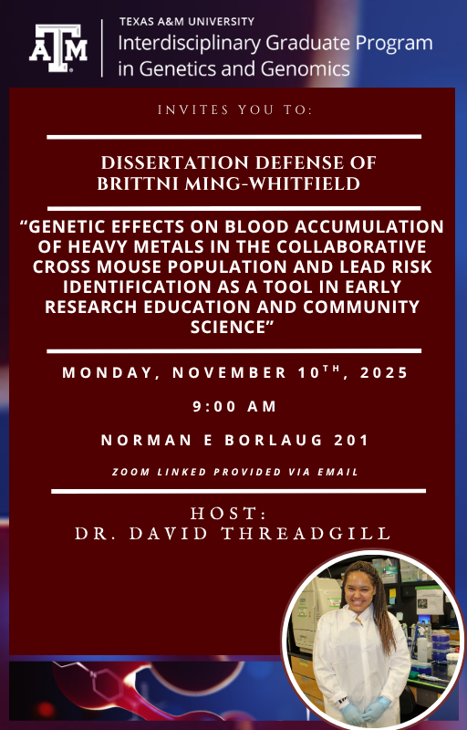 Dissertation Defense Flyer for Brittni Ming-Whitfield